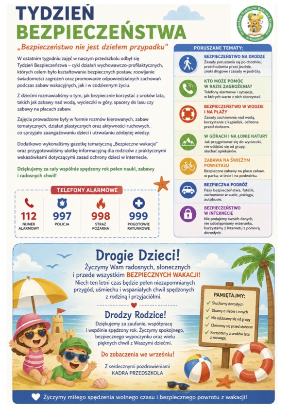 Bezpieczne wakacje