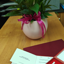 Medal Komisji Edukacji Narodowej dla Dyrektor Przedszkola Publicznego Bajkowej Akademii w Rozalinie